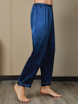 [Tummansininen] SilkSilky-FI Mens Sleep Bottoms 006,