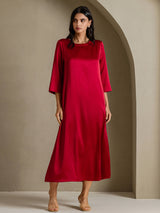 [Viini] SilkSilky-FI 3/4 Sleeve Round Neck Mekko 006