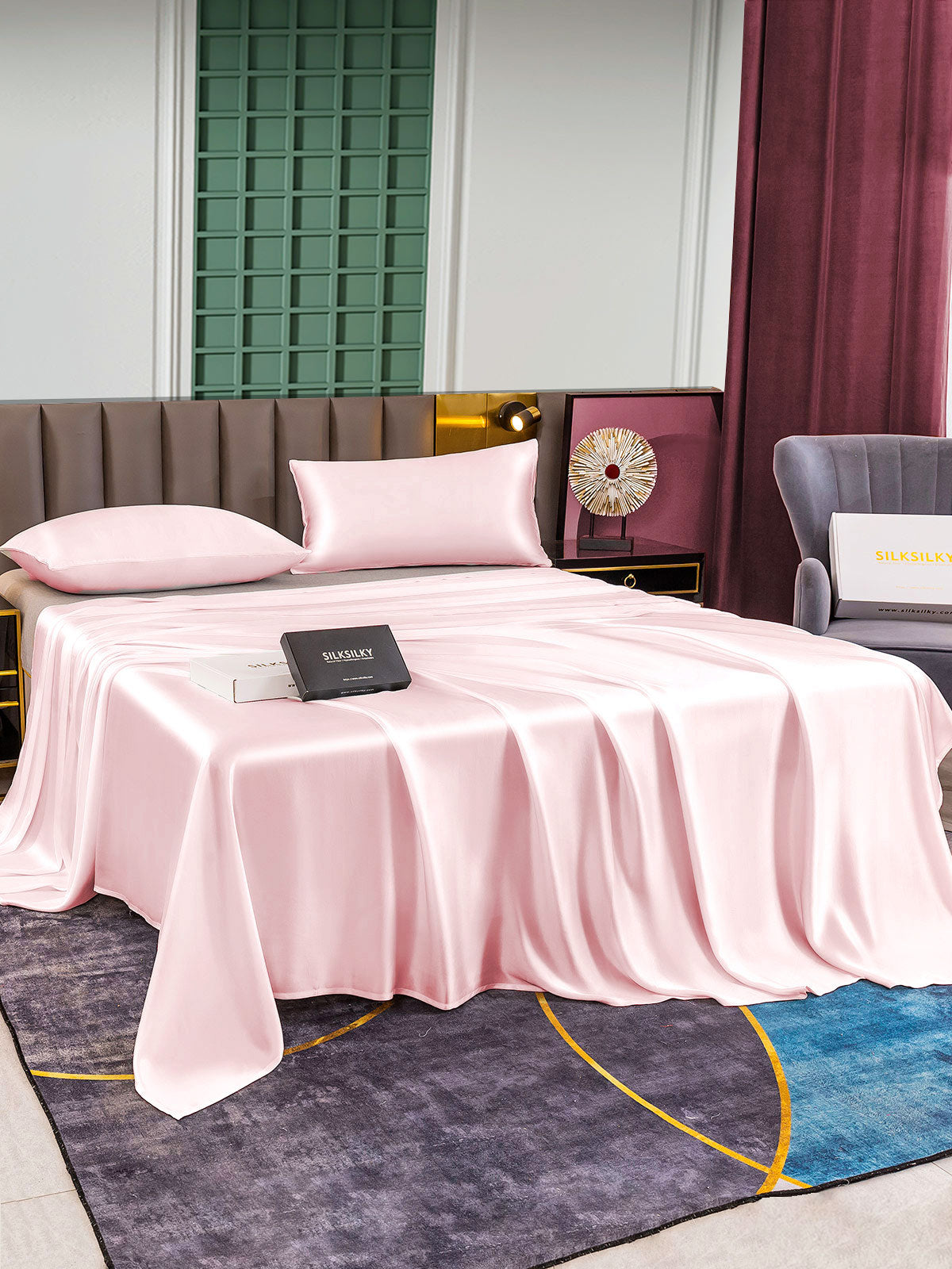 [Pinkki] SilkSilky-FI 25Momme Bedding Set 003