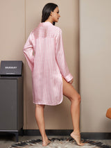 [Pinkki] SilkSilky-FI Long Sleeve Notkokaulus Unipaita 002