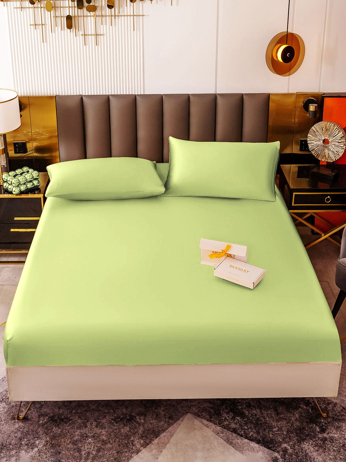 [Mintunvihreä] SilkSilky-FI 19Momme Bedding Set 002
