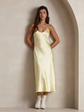 SilkSilky-FI Nightgown Vaaleankeltainen 001