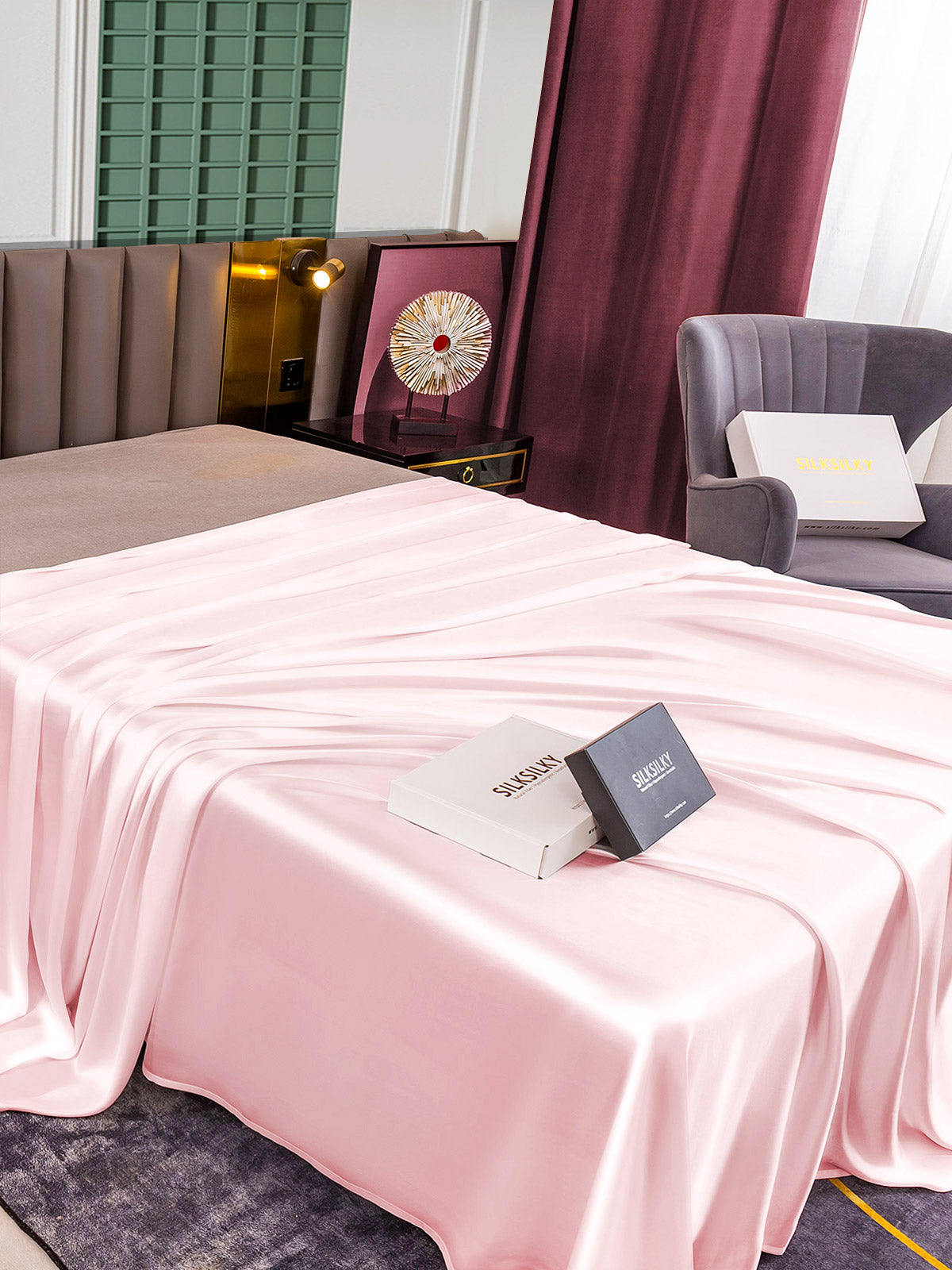 [Pinkki] SilkSilky-FI 25Momme Sheet 003