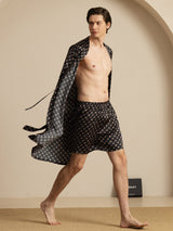[Musta Ketju] SilkSilky-FI Long Sleeve Miesten Pyjamat 005