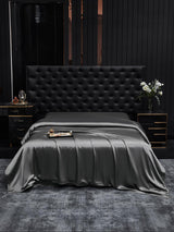 [Tumman Harmaa] SilkSilky-FI 19Momme Duvet Covers 002