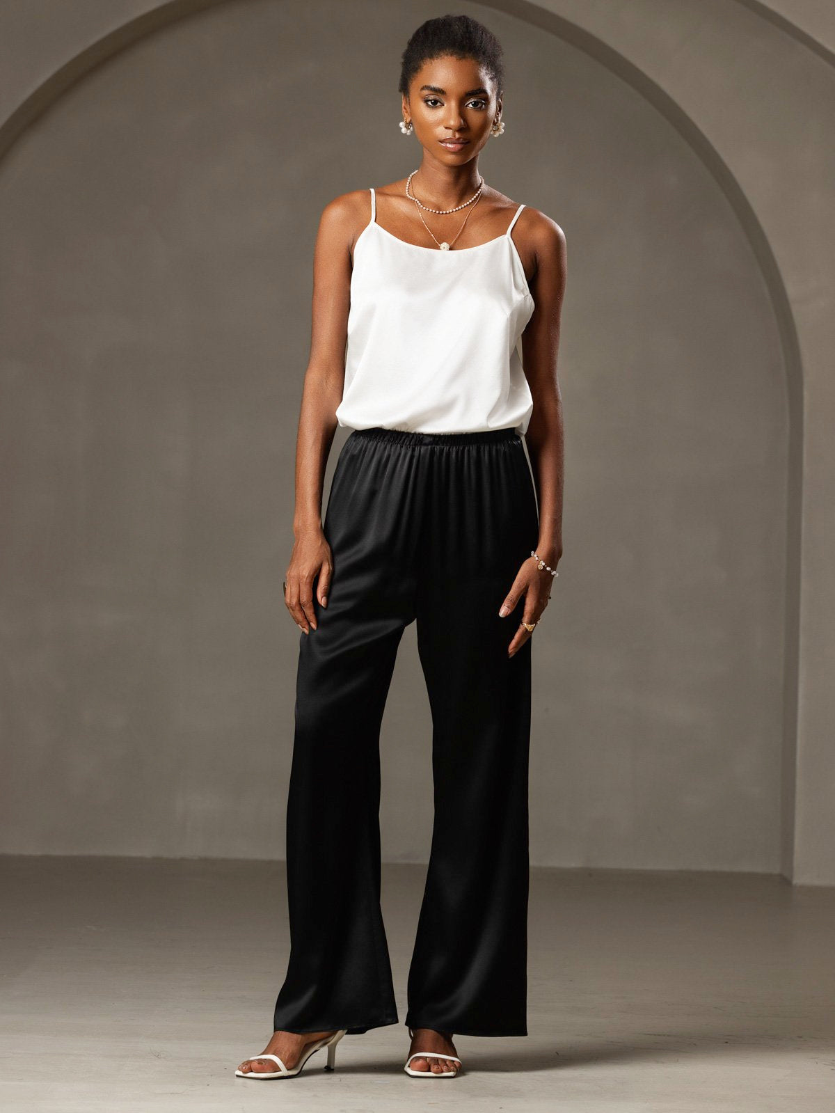 [Musta] SilkSilky-FI 19Momme Silk Womens Pants 005