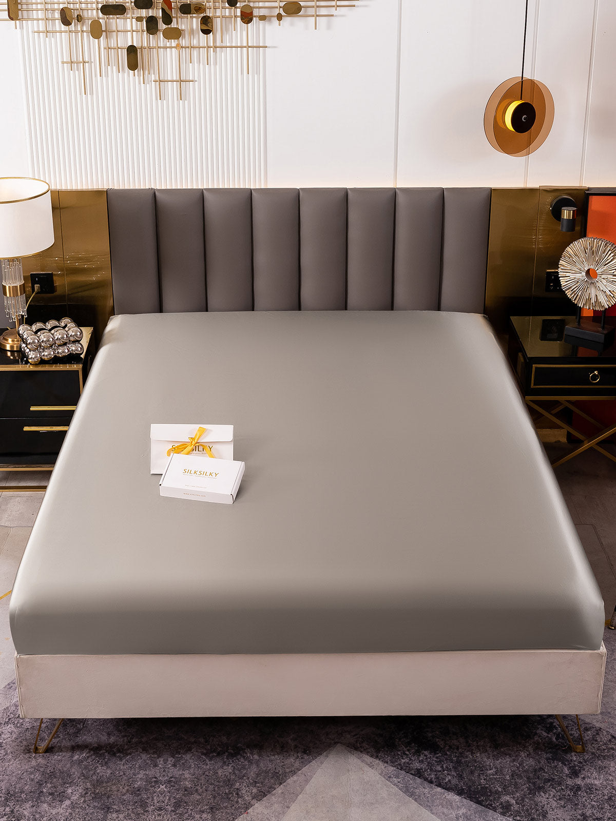[Harmaa] SilkSilky-FI 19Momme Sheet 002