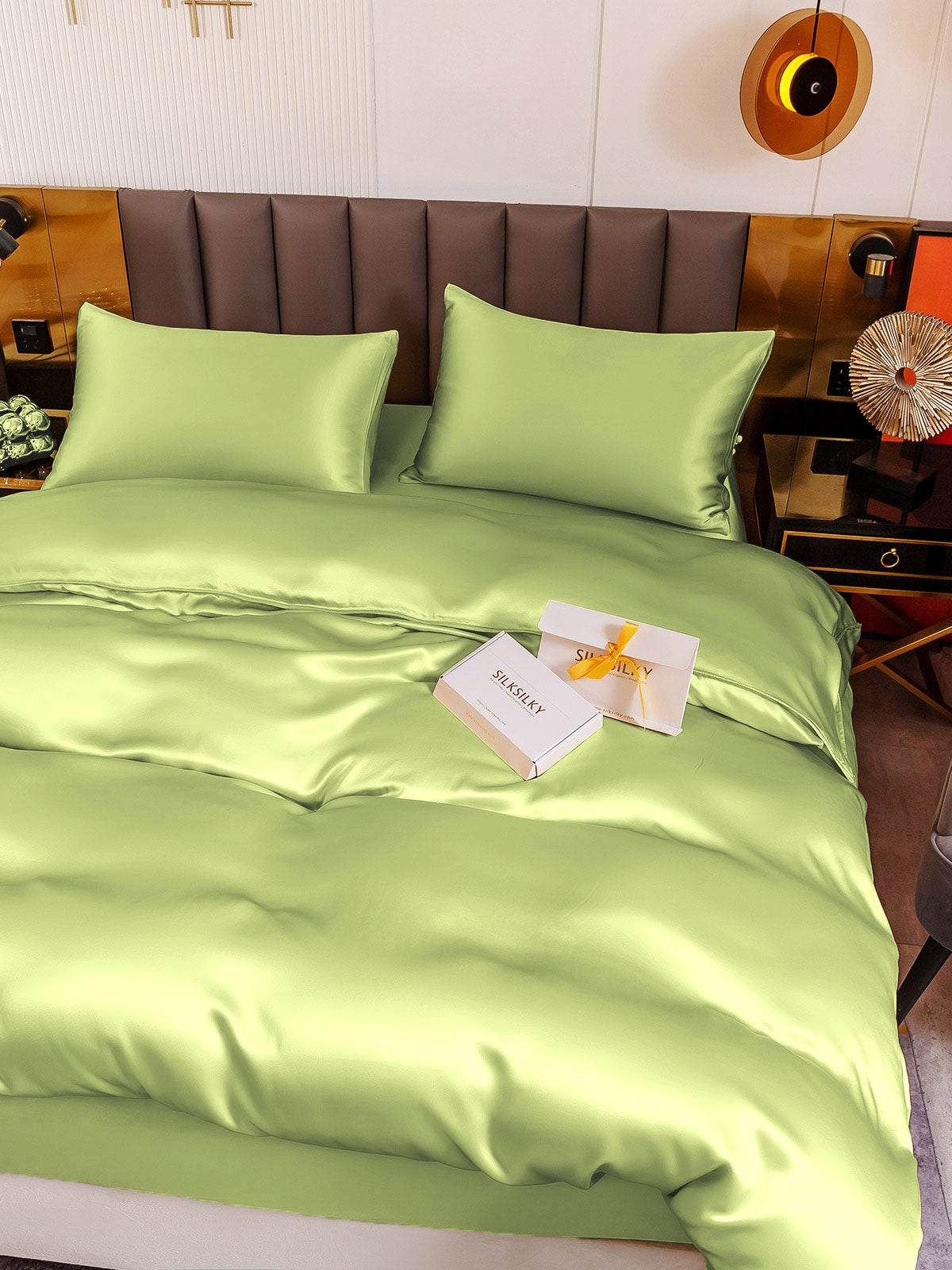 [Mintunvihreä] SilkSilky-FI 19Momme Bedding Set 004