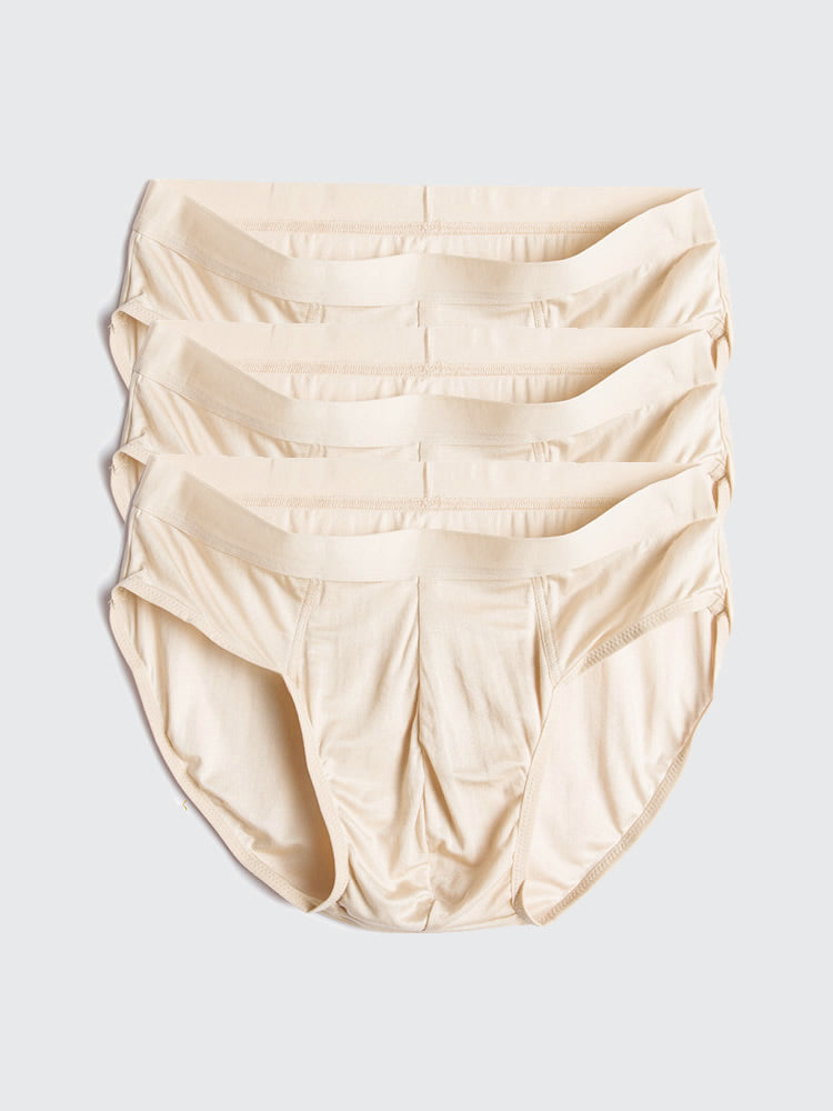 [Beige] SilkSilky-FI Mens Underwear 004