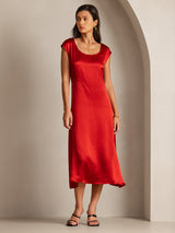 [Viini] SilkSilky-FI Cap Sleeve Scoop Neck Mekko 005