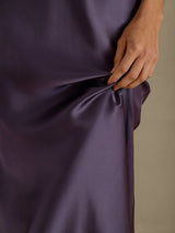 [Purppuranharmaa] SilkSilky-FI Spaghetti Strap V Neck Yöpaita 005