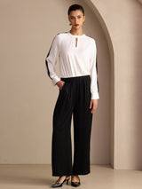 [Musta] SilkSilky-FI Womens Pants 006
