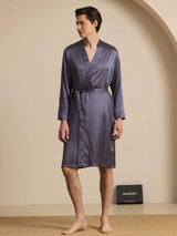 [Laivasto Ginkgo] SilkSilky-FI Long Sleeve V Neck Miesten Aamutakki 003