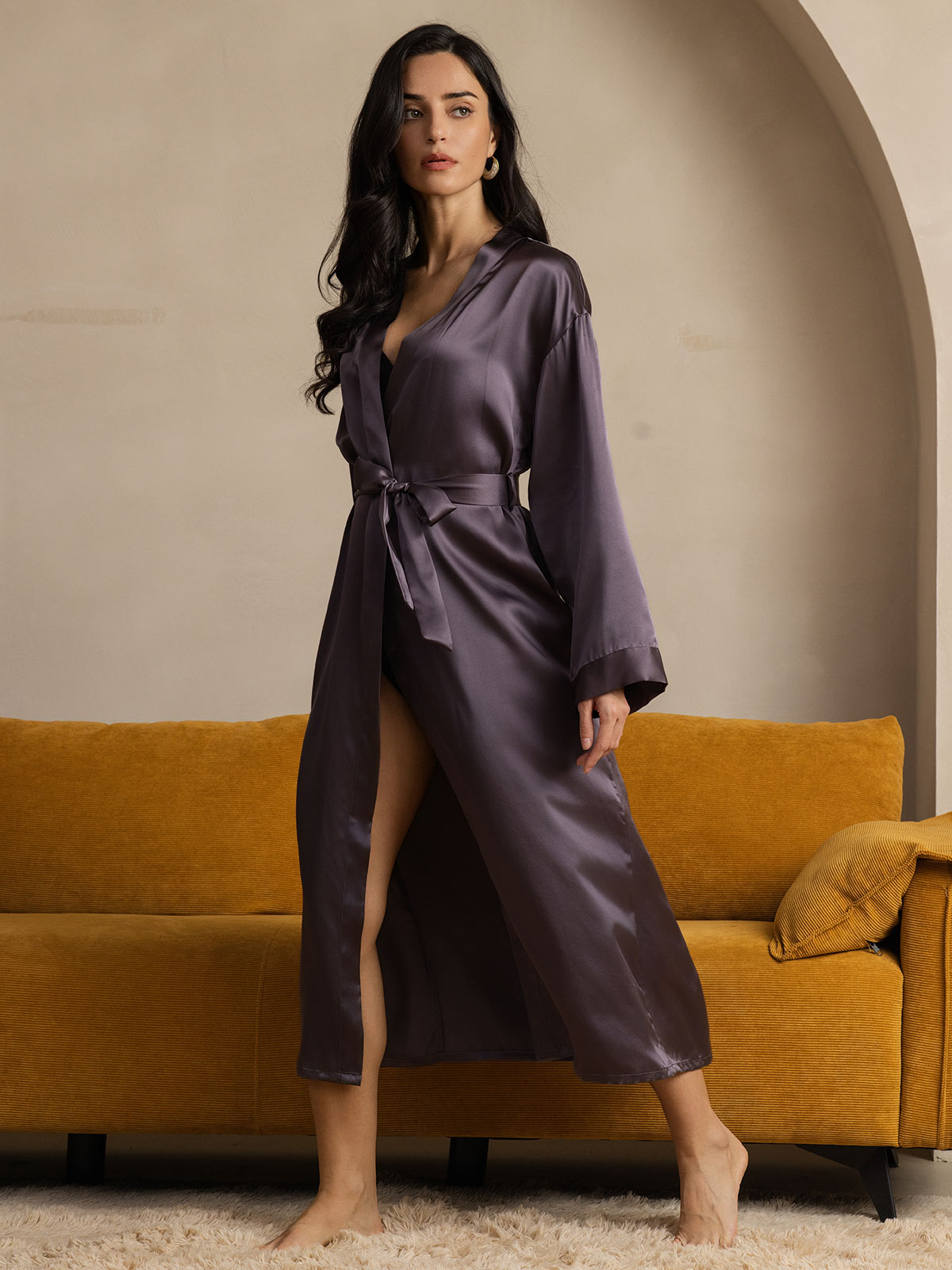 [Purppuranharmaa] SilkSilky-FI Wrap Naisten Aamutakki 004