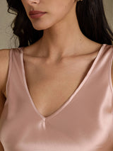 [Toscana] SilkSilky-FI Sleeveless V Neck Camisole Top 003