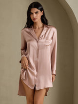 [Toscana] SilkSilky-FI Long Sleeve Lapel Collar Unipaita 003