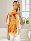 SilkSilky FI Pure Silk Scarf Oranssi 002