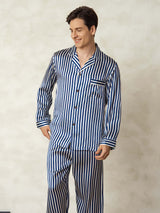 [Laivasto Raita] SilkSilky-FI 19Momme Mens Pajamas 005,