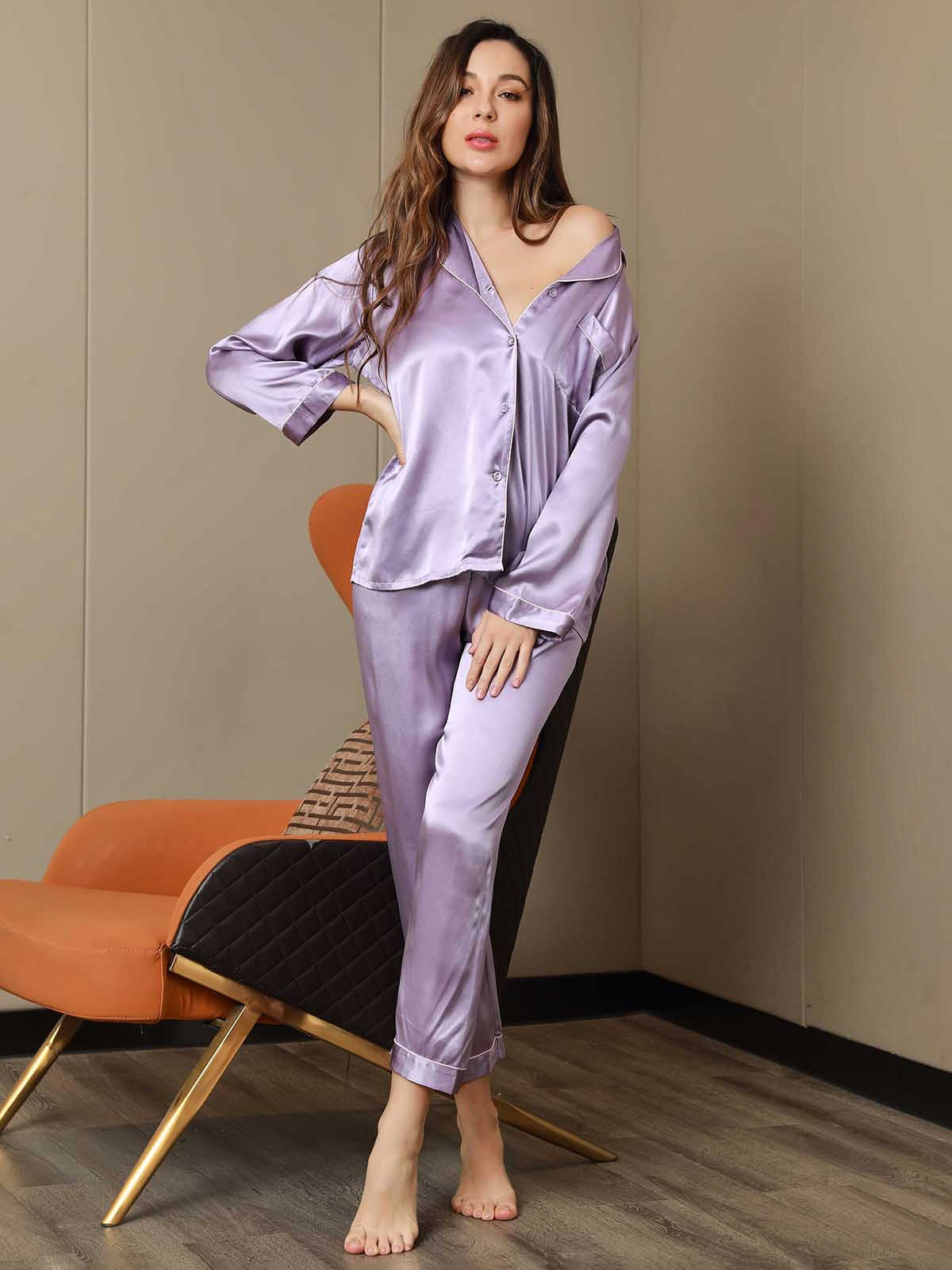 SilkSilky-FI Womens Pajamas Laventeli 004