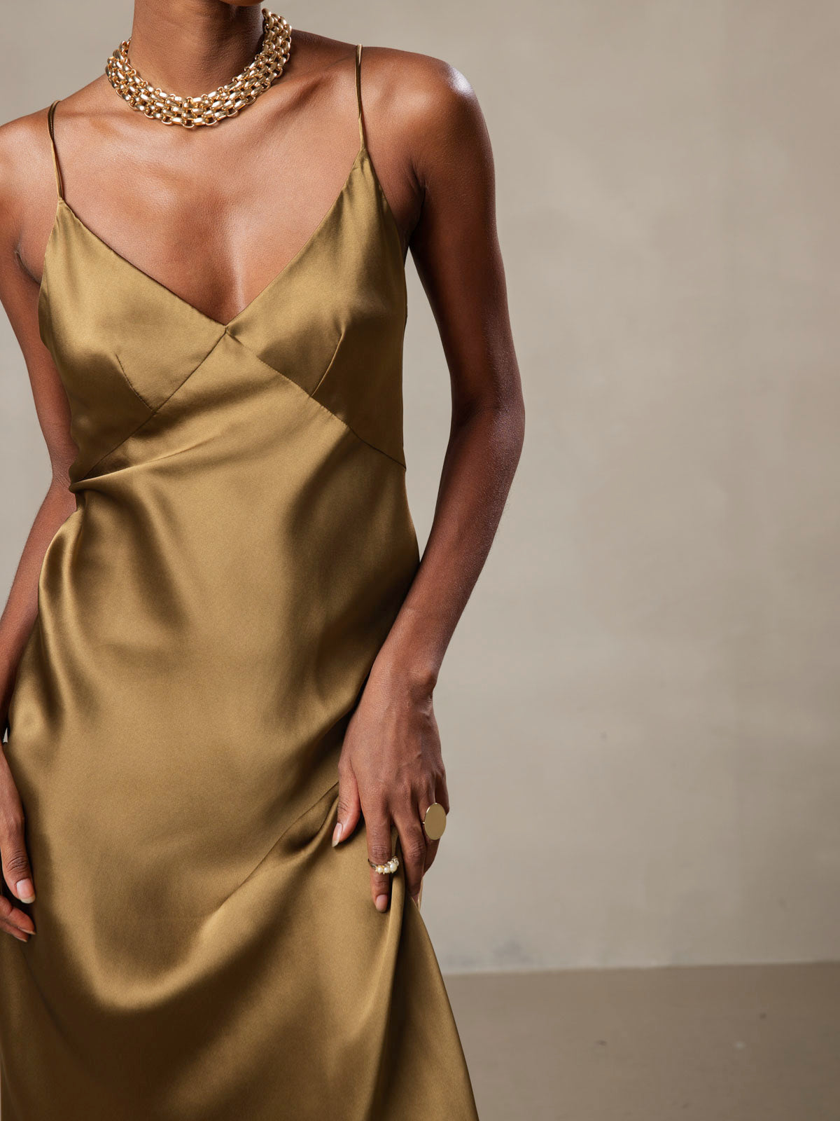 [Ruskea] SilkSilky-FI 19Momme Dress 003