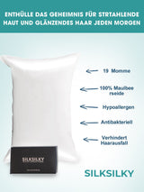 [Valkoinen] SilkSilky-FI 19Momme Pillowcase 002