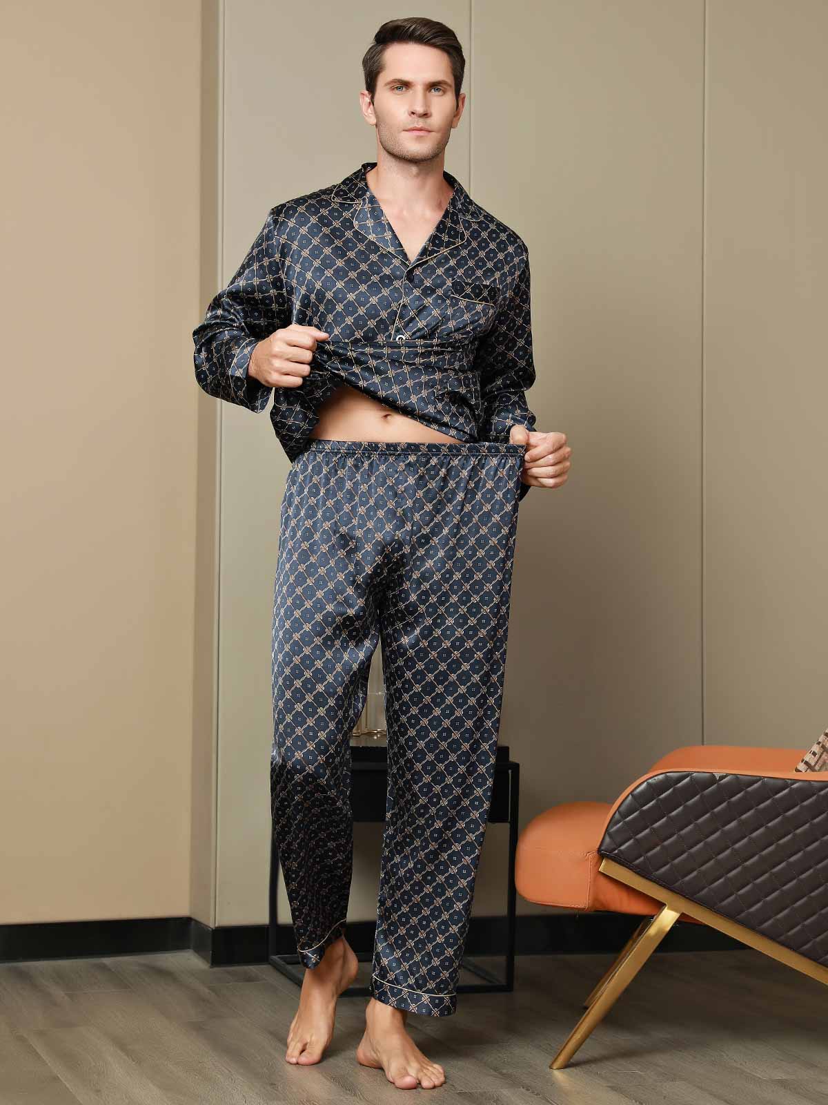 [Laivasto Ketju] SilkSilky-FI Mens Pajamas 008