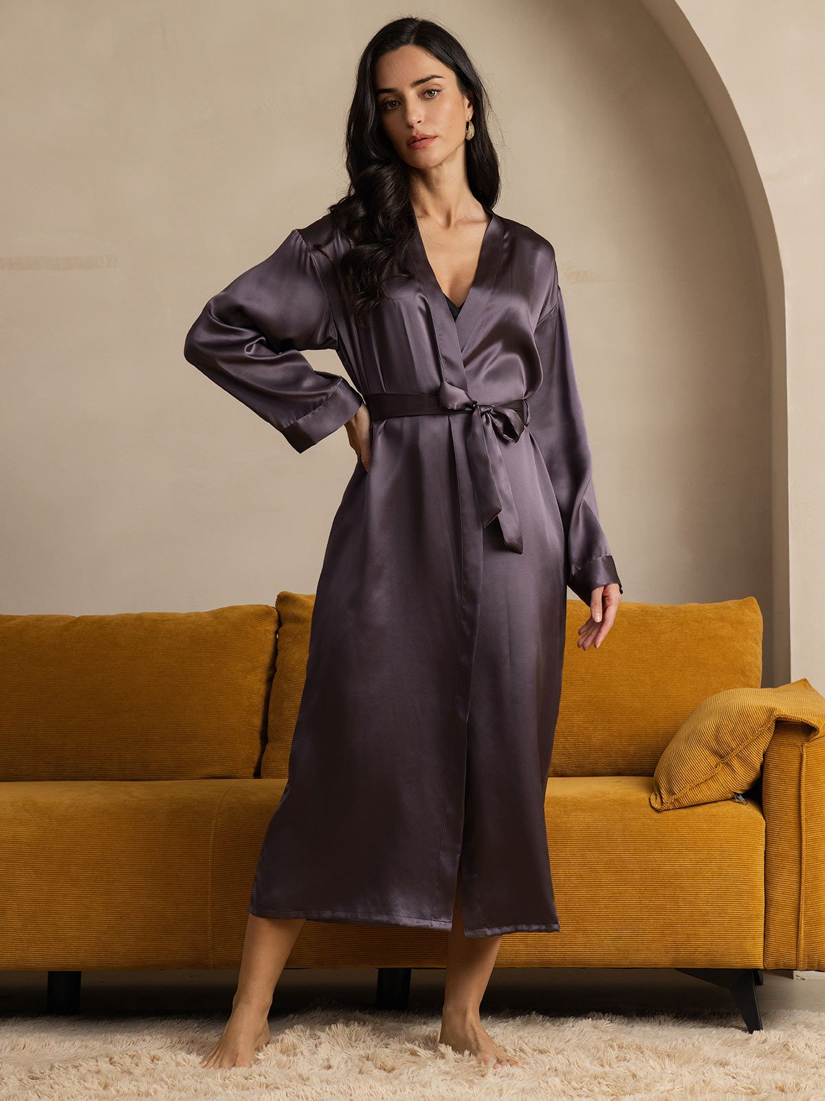 [Purppuranharmaa] SilkSilky-FI Wrap Naisten Aamutakki 003