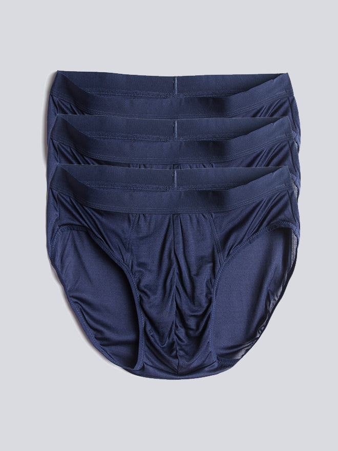 SilkSilky-FI Mens Underwear Tummansininen 005