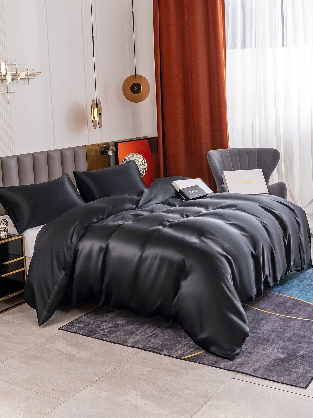 [Musta] SilkSilky-FI 19Momme Bedding Set 004