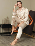 SilkSilky-FI Mens Pajamas Tan 009