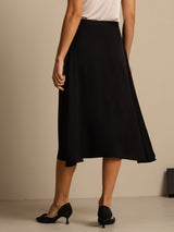 [Musta] SilkSilky-FI 19Momme Silkki Skirt 002
