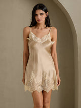 [Samppanja] SilkSilky-FI Spaghetti Strap V Neck Yöpaita 003