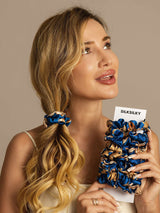 [Navy Lohikäärme] SilkSilky-FI Scrunchie 005