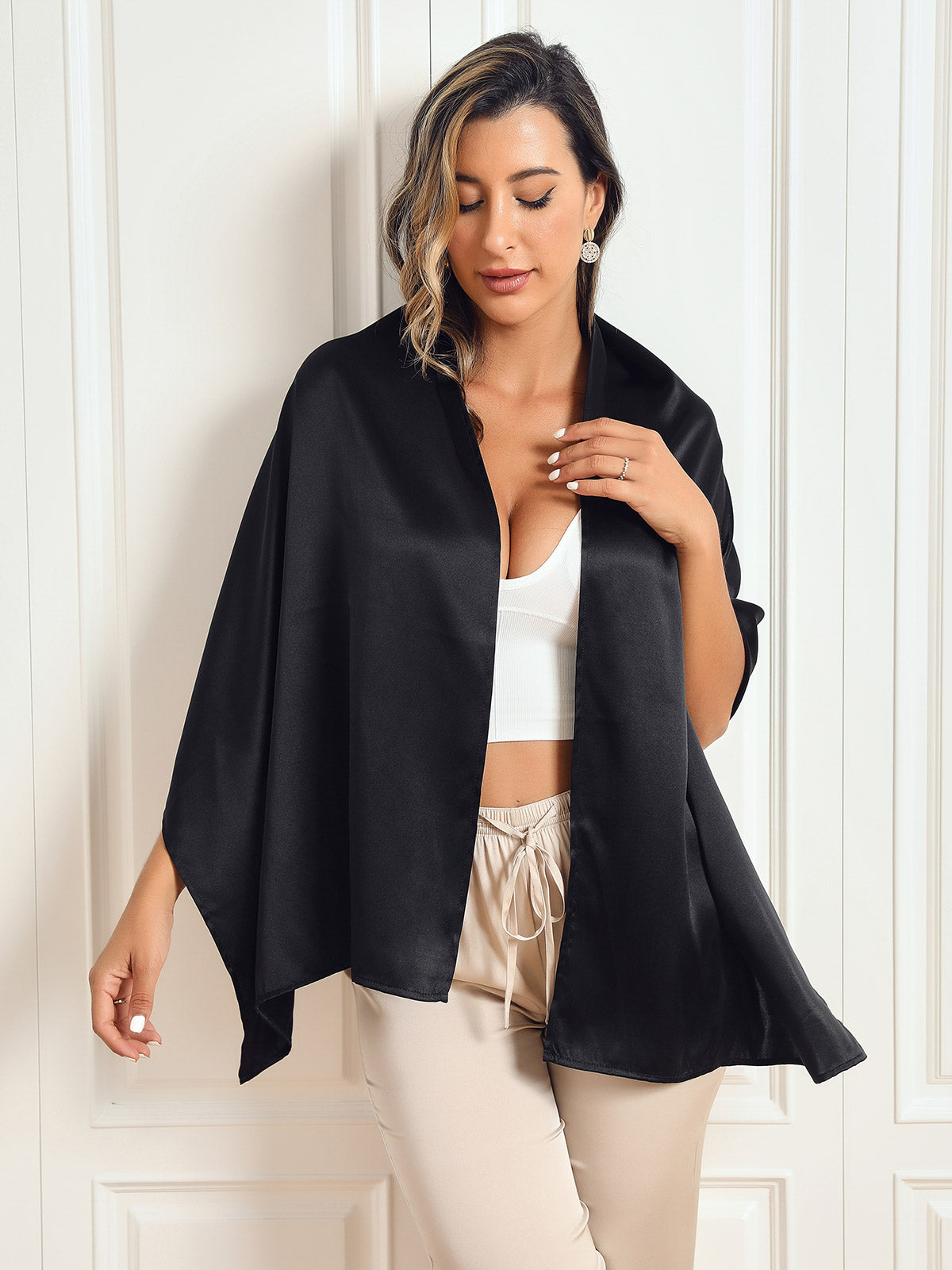 SilkSilky-FI Scarf Musta 002