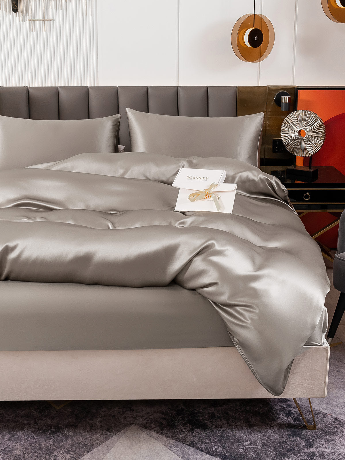 [Harmaa] SilkSilky-FI 19Momme Bedding Set 006