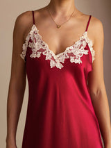 [Viini] SilkSilky-FI Spaghetti Strap V Neck Mekko 004