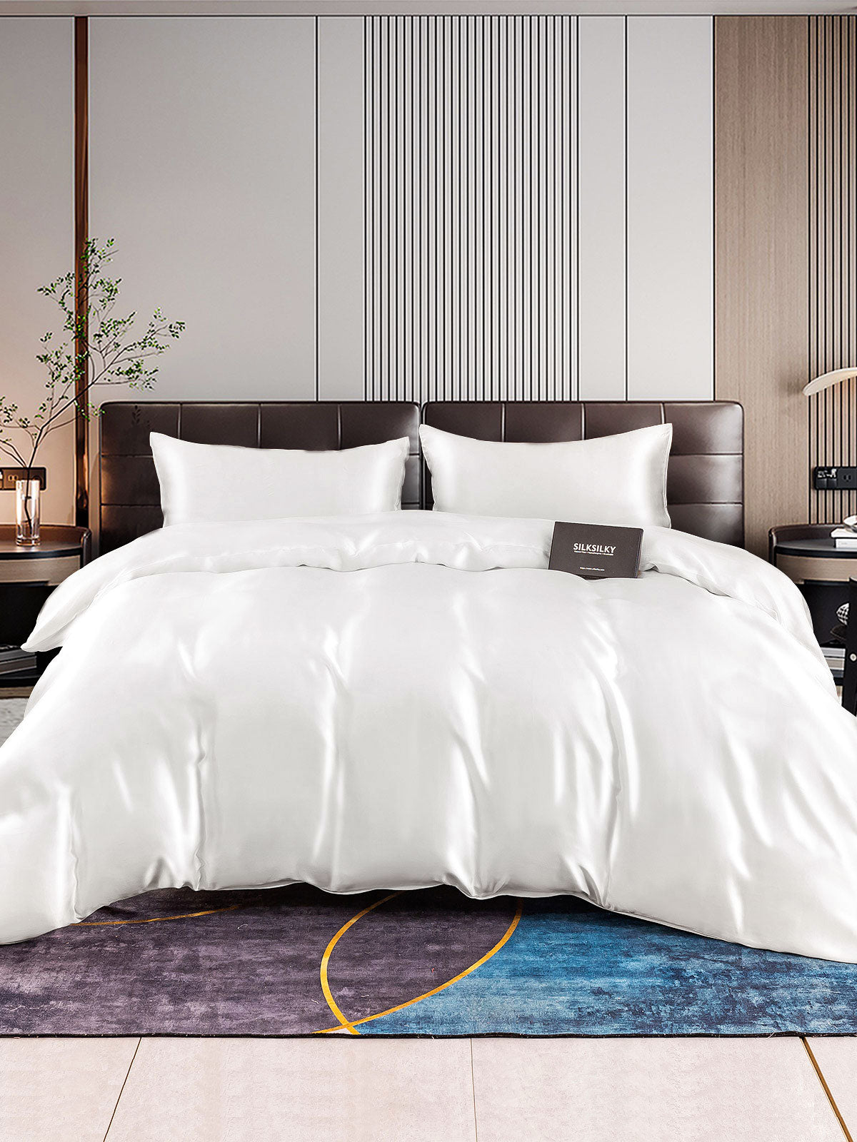 [Valkoinen] SilkSilky-FI 22Momme Bedding Set 001