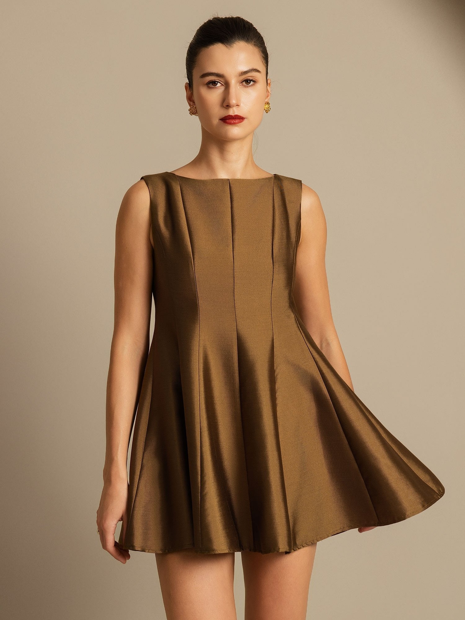 [Pronssi] SilkSilky-FI 32Momme Silk-Wool Blend Dress 006,