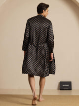 [Musta Ketju] SilkSilky-FI Long Sleeve Miesten Pyjamat 002