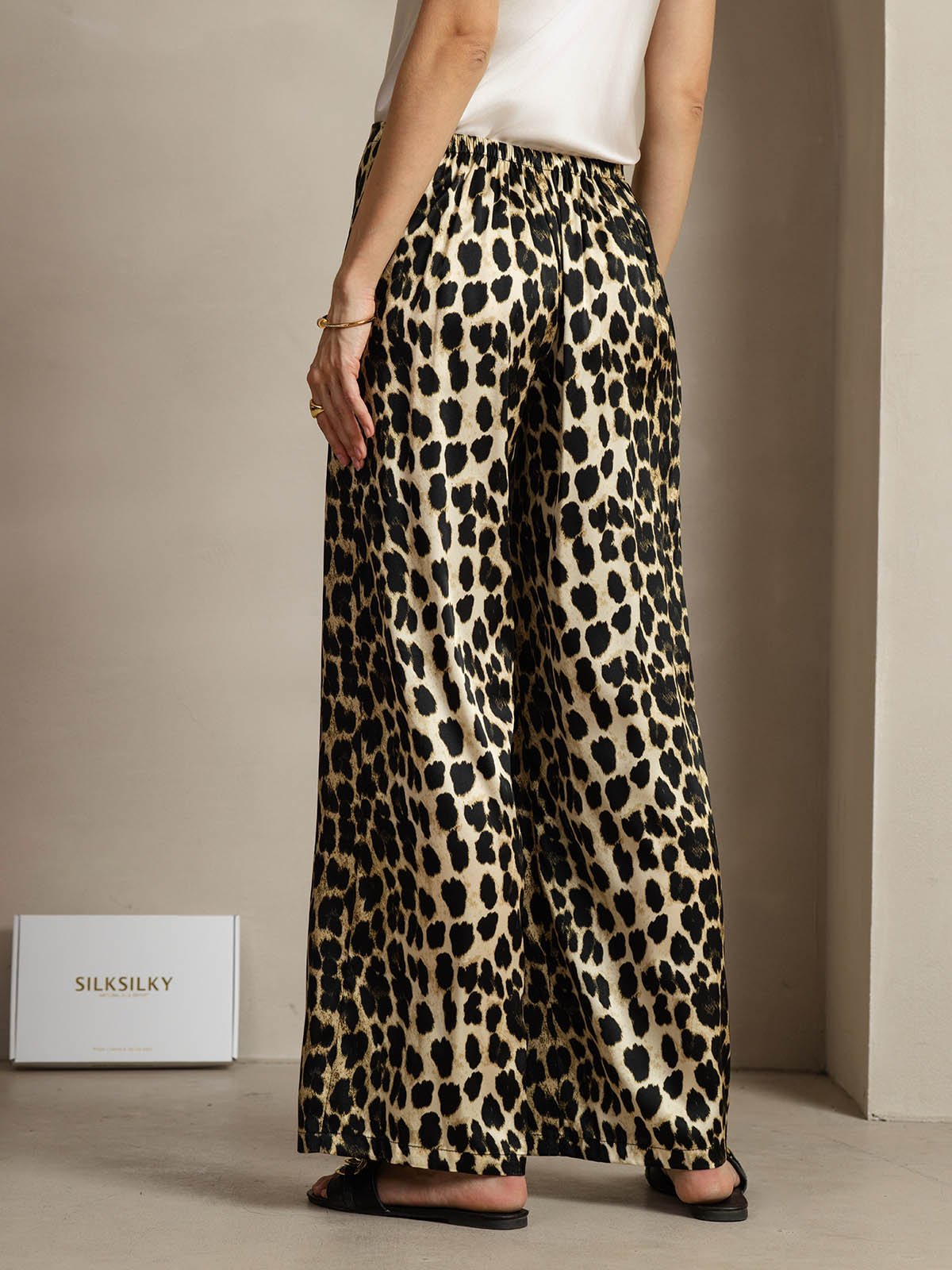 [Leopardi] SilkSilky-FI 19Momme Womens Pants 002