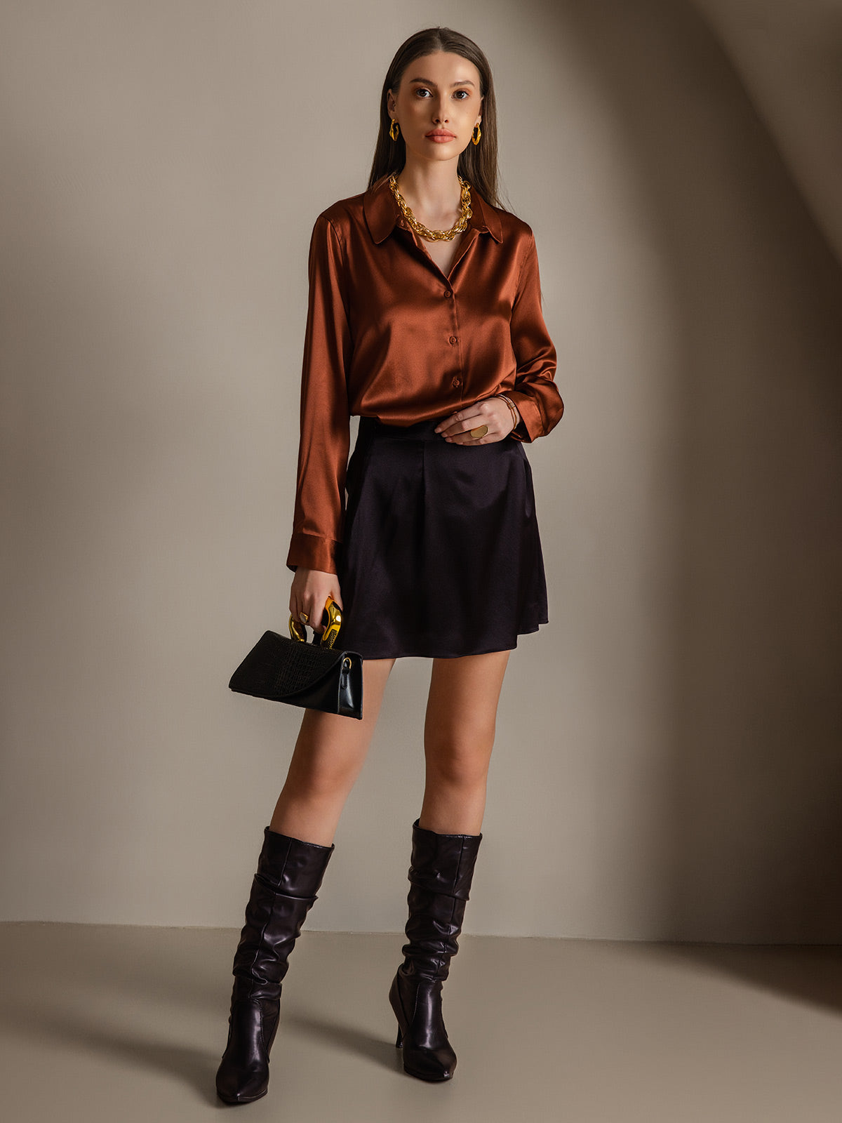 [Karamelli] SilkSilky-FI Womens Shirt 005