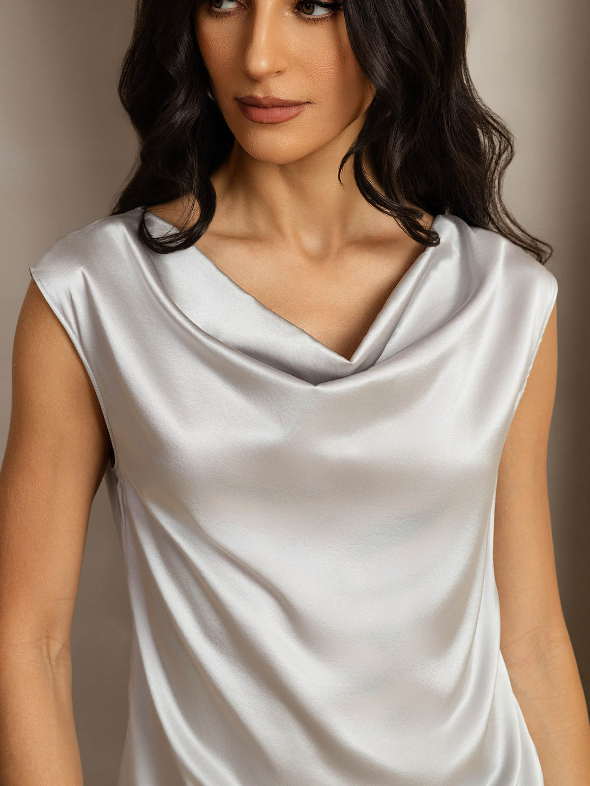 [Hopea] SilkSilky-FI 19Momme Womens T-Shirt 005