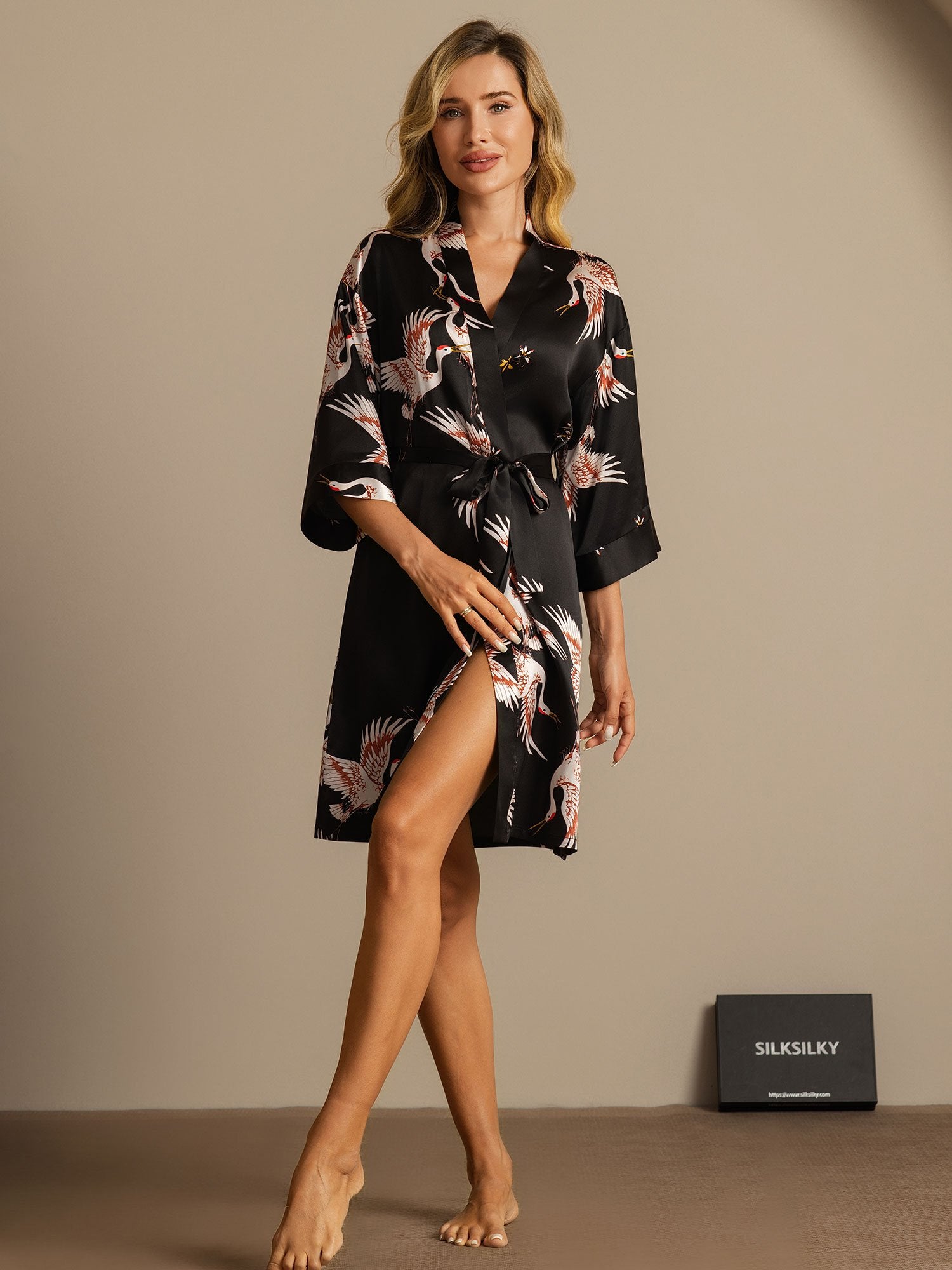 [Musta] SilkSilky-FI 19Momme Womens Robe 003