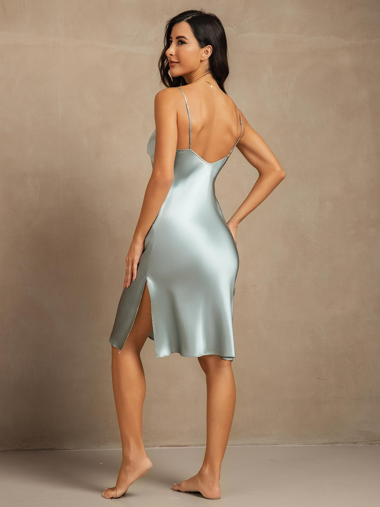 [Vaaleansininen] SilkSilky-FI Dress 002