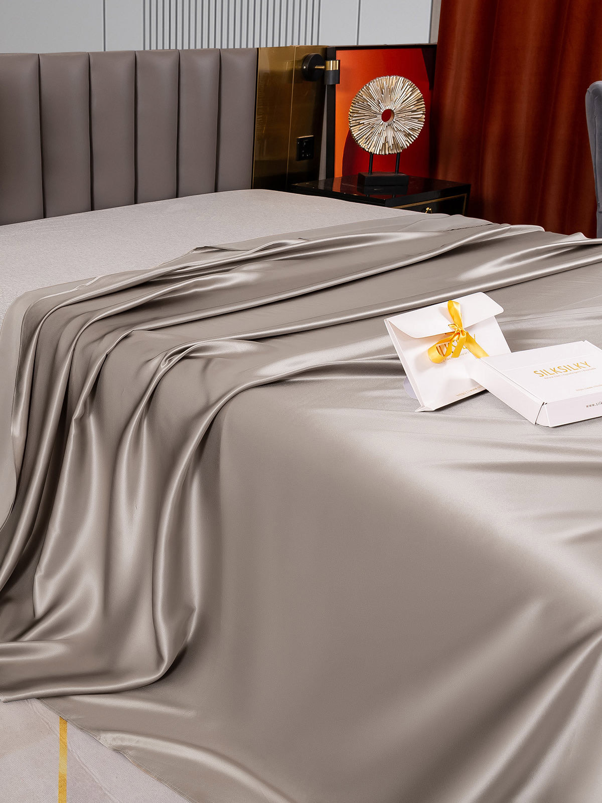 [Harmaa] SilkSilky-FI 22Momme Sheet 004