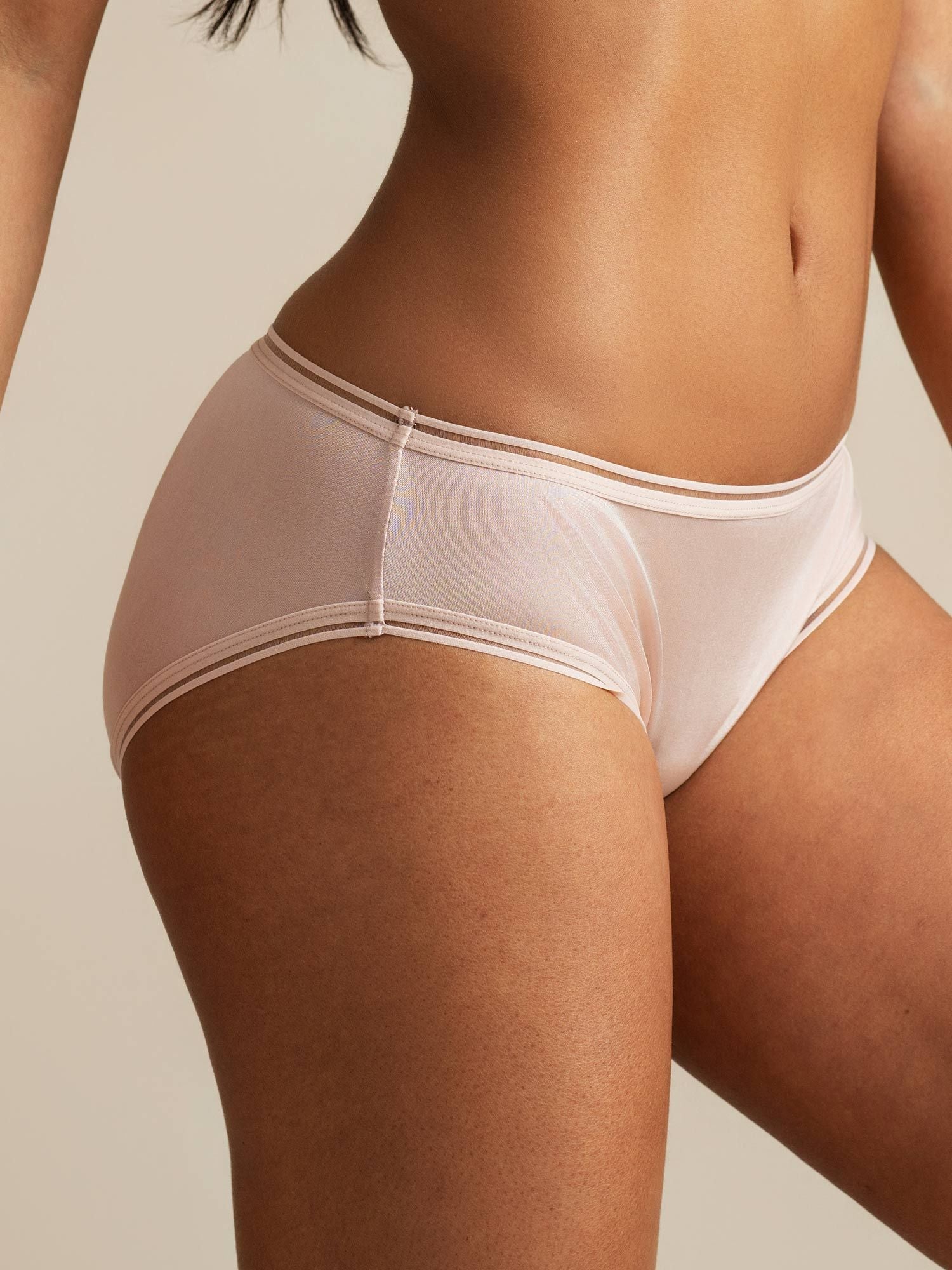 [Vaalean Mauve] SilkSilky-FI Panty 003,