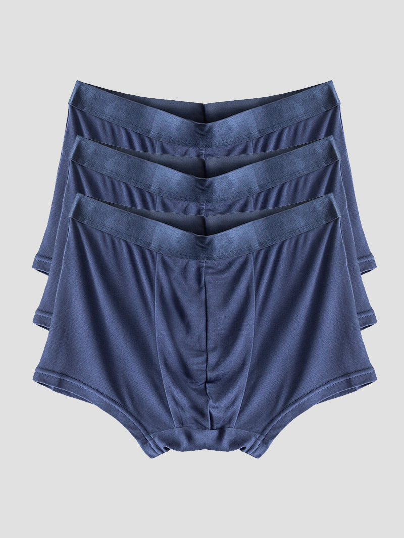 [Tummansininen] SilkSilky-FI Mens Underwear 005