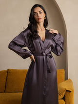 [Purppuranharmaa] SilkSilky-FI Long Sleeve Naisten Aamutakki 006