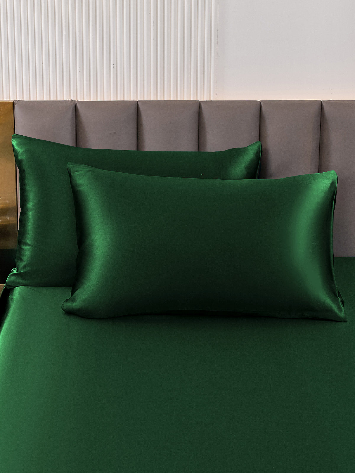 [Tummanvihreä] SilkSilky-FI 22Momme Pillowcase 002