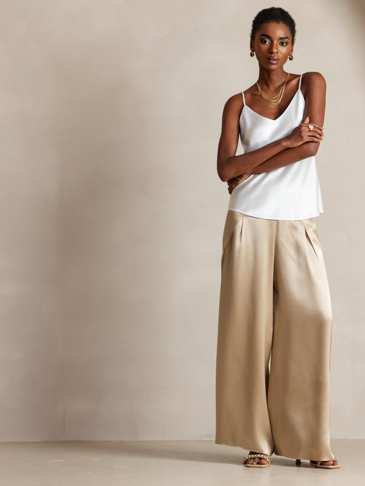 [Valkoinen] SilkSilky-FI Camisoles 006